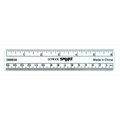School Smart School Smart 089838 Flexible Transparent Plastic See-Through Ruler - Inch And Metric; 6 In. L; Clear 89838